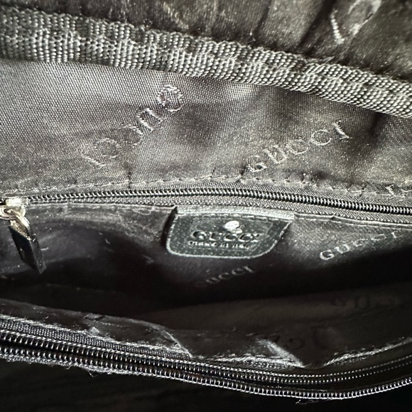 Gucci Blue Shoulder Bag with Red and Green Stripe - Picture 2 of 5